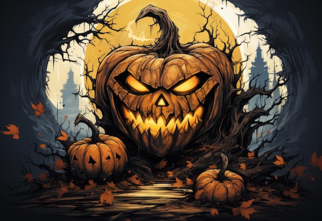 Vector_halloween_watercolor_paint_art_ilustration