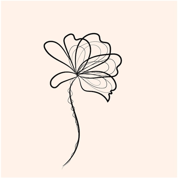 vector handgetekende bloemencollectie