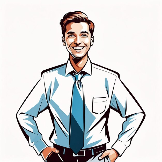 Photo vector happy businessman