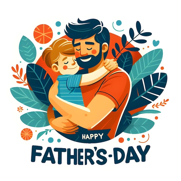 Vector happy fathers day illustration