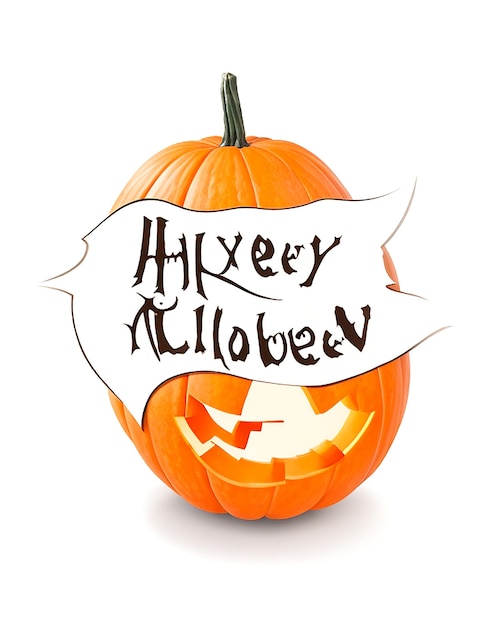 Photo vector happy halloween text banner vector generated by ai
