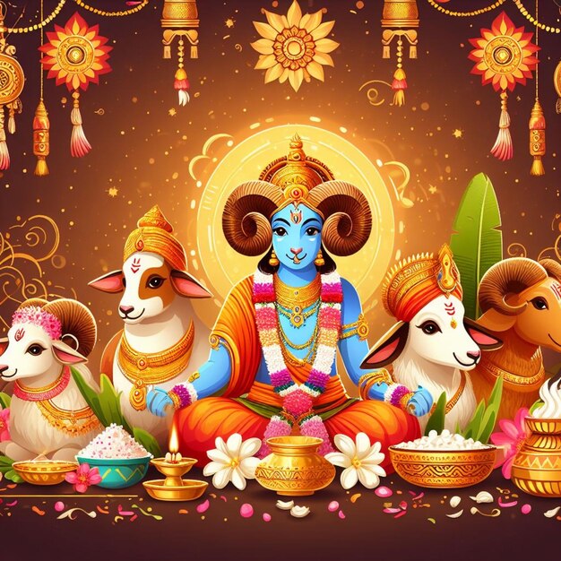vector happy ram navami cultural hindu festival wishes celebration card vector