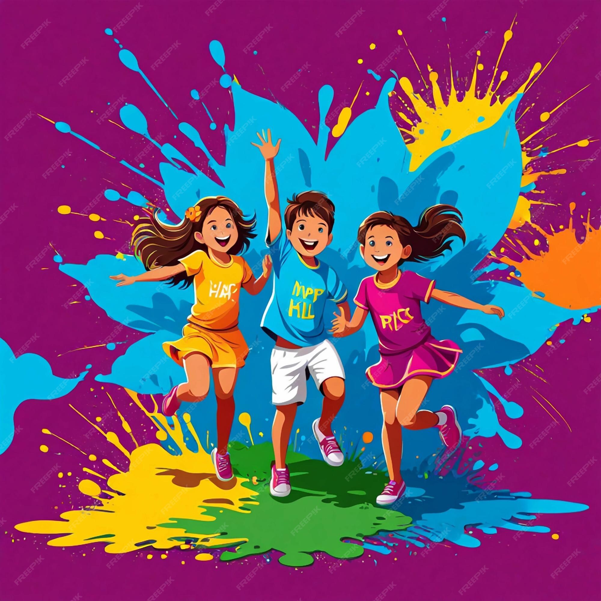 happy holi child images