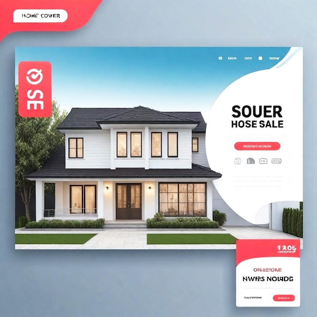 Photo vector house sale social media cover banner and ads banner and instagram home sale