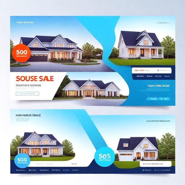 Photo vector house sale social media cover banner and ads banner and instagram home sale