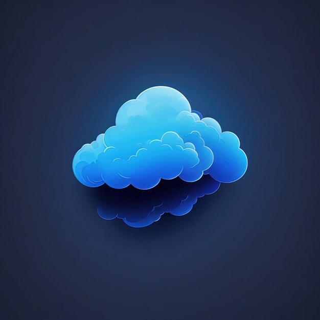 Foto vector illustratie wolk