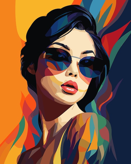 Vector illustration about art of people