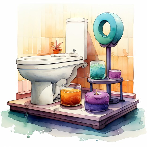 Vector illustration of a Bathroom