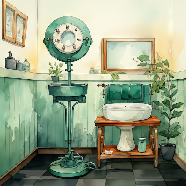 Vector illustration of a Bathroom