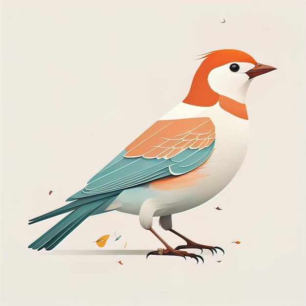 vector illustration of a bird Vector illustration in cartoon style ai generative