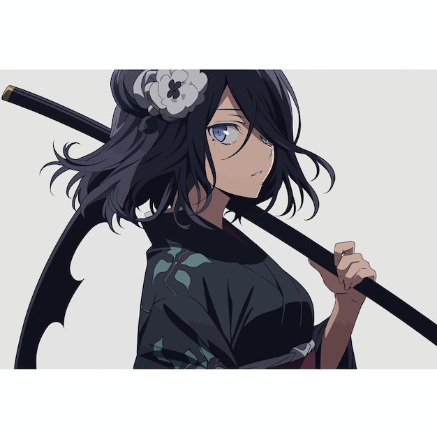 Vector illustration of Bleach Manga character