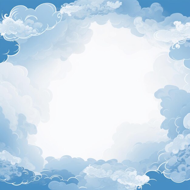 vector illustration of a blue sky with clouds