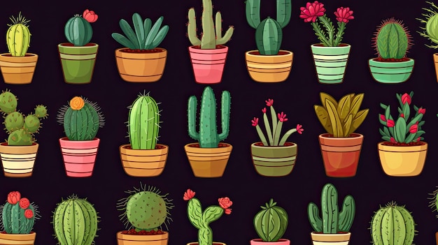 A vector illustration of cactus.