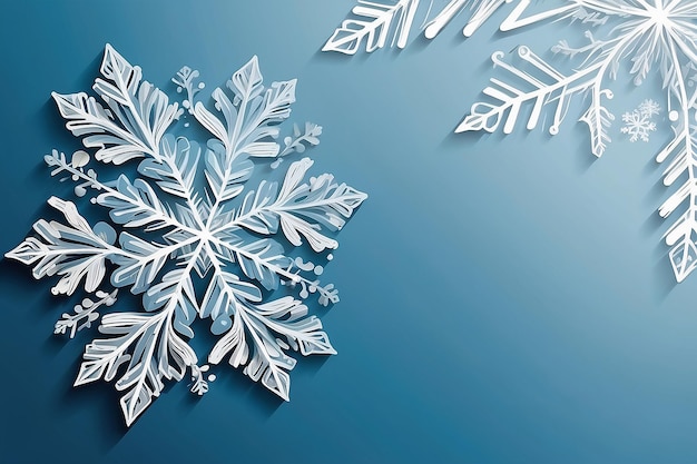 Vector illustration of Christmas snowflake card