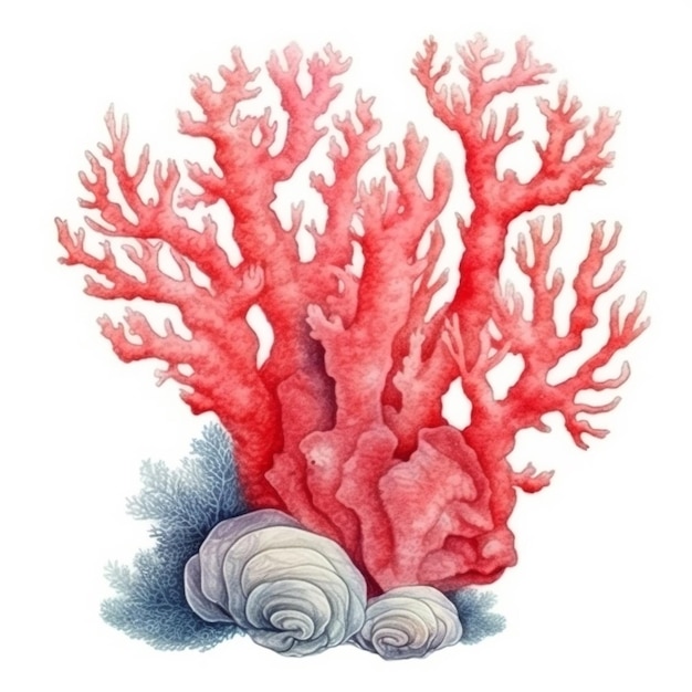 vector illustration of coral reef