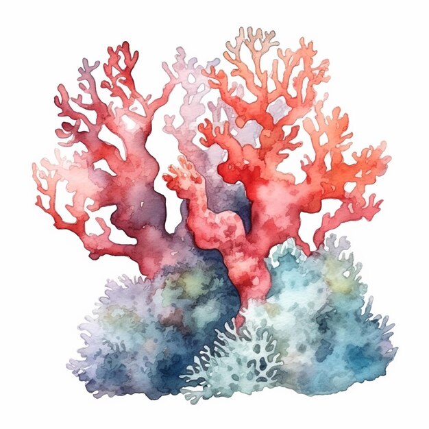 vector illustration of coral reef