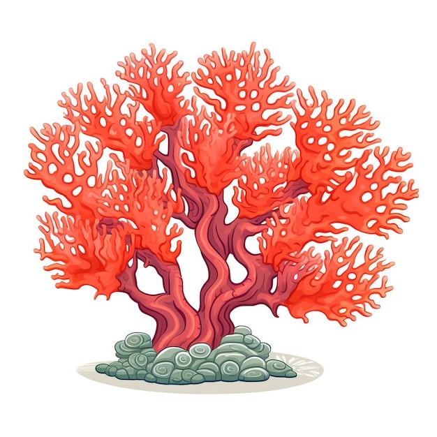 vector illustration of coral reef