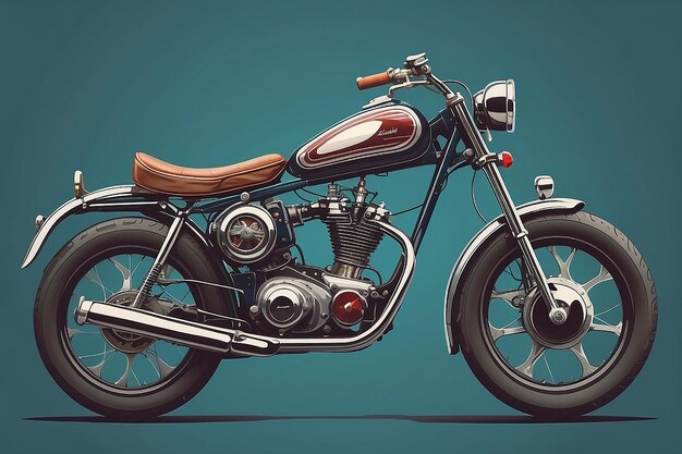 Vector Illustration of CrossedStyle Retro Balancing Cycle