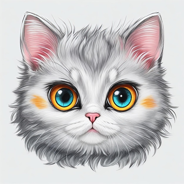 Vector Illustration Cute Cat