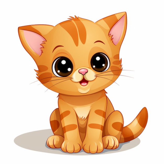 Photo vector illustration of cute kitten vector illustration