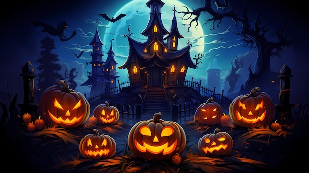 vector illustration design beautiful halloween