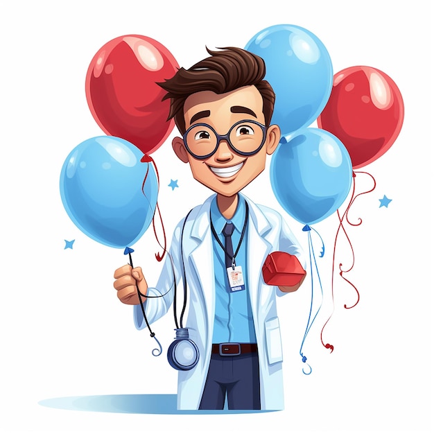 Vector Illustration for Doctors Day Celebrating Healthcare Heroes