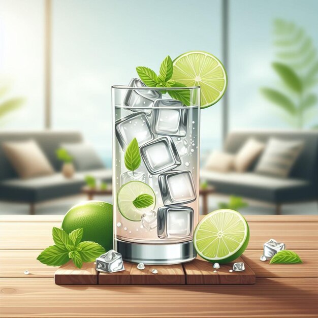 vector illustration of drink