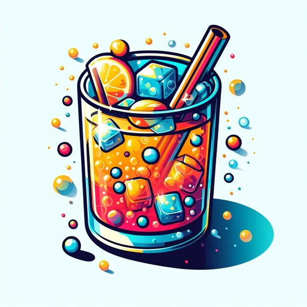 vector illustration of drink