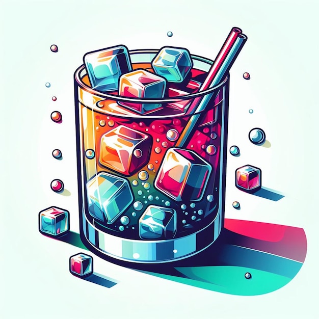 vector illustration of drink