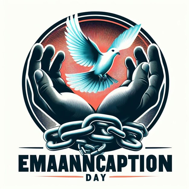 vector illustration of Emancipation Day