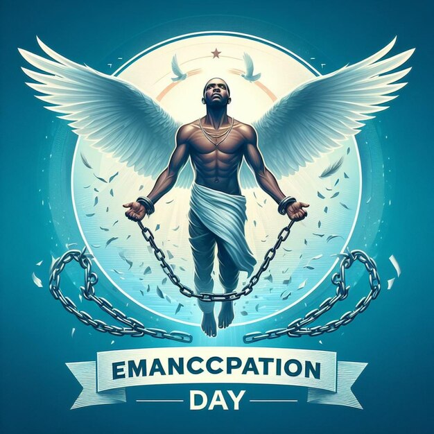 Photo vector illustration of emancipation day