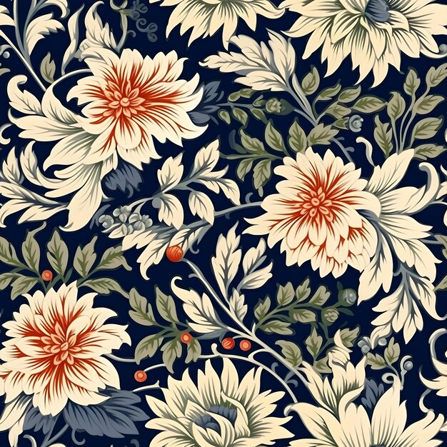 Photo vector illustration of a floral background