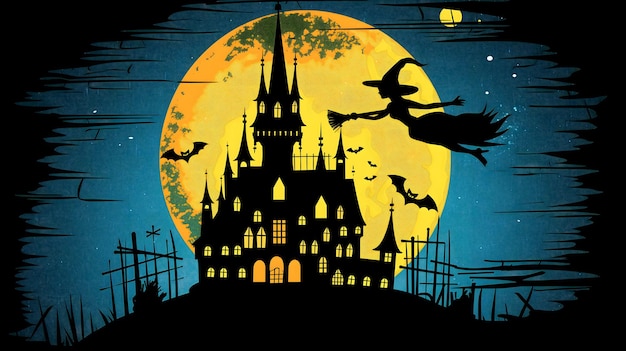 Vector illustration of Halloween background