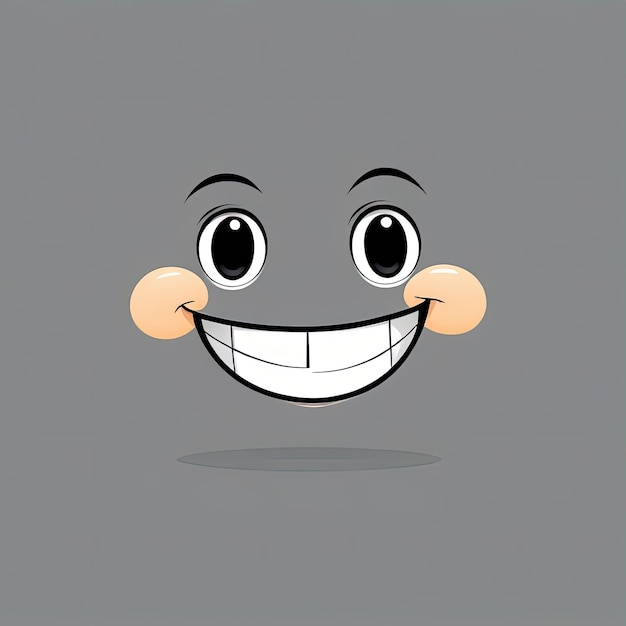 vector illustration of happy cartoon smiley facesmile happy emoticon icon vector illustration design