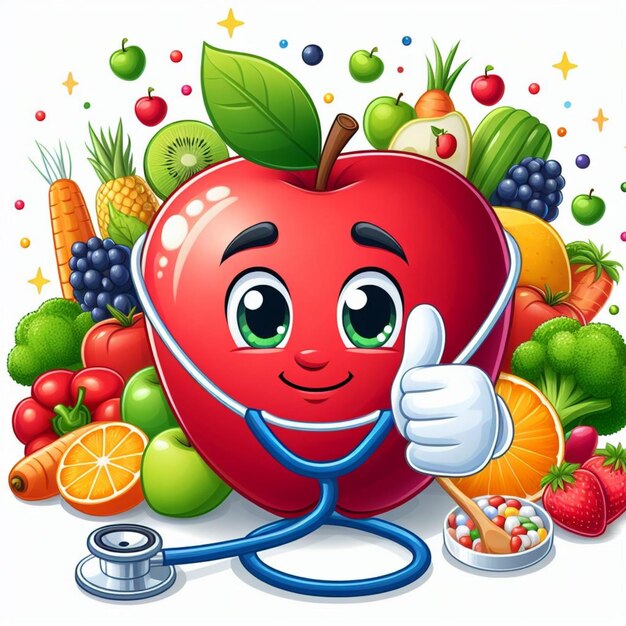 Photo vector illustration of health and nutrition