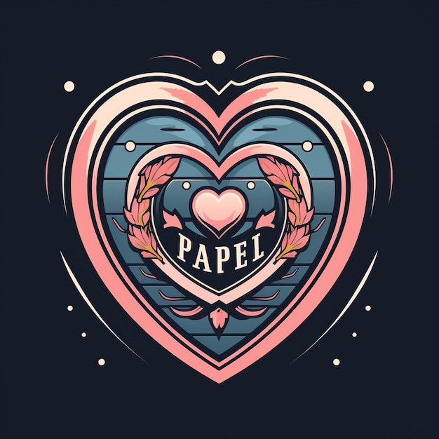 Foto illustrazione vettoriale di un cuore con ali e frecce per poster e stampe di magliette ai generativa