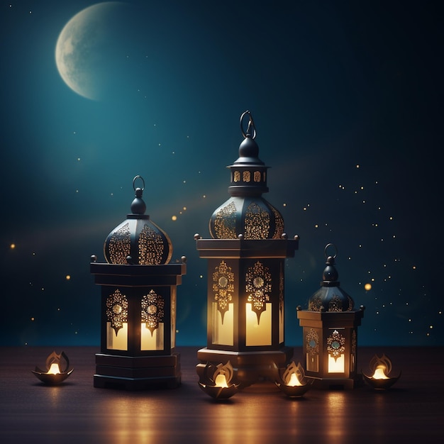 векторная иллюстрация для исламского фестиваля Ид с использованием