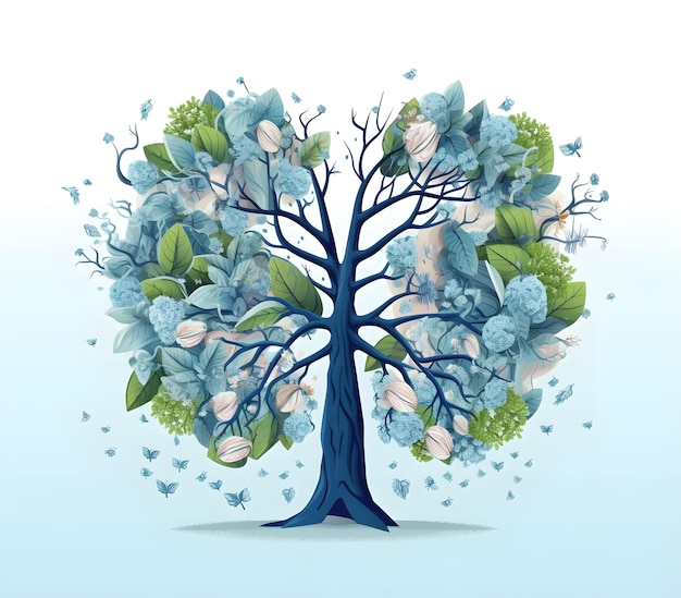 Photo vector illustration lungs of earth as medical healtcare