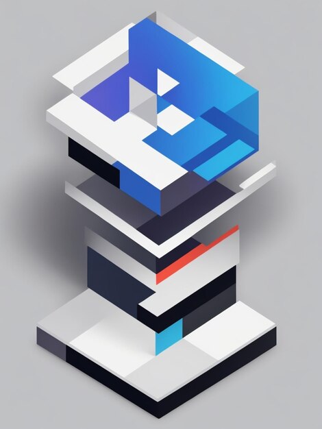 A vector illustration of a minimalist and geometrical