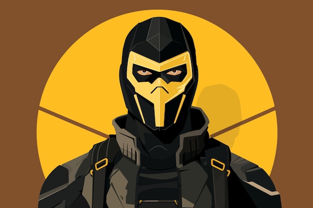 Vector illustration of Mortal Kombat game