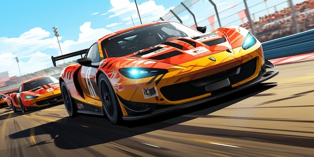 Vector illustration of Need for Speed NFS game