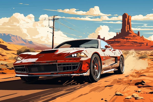 Vector illustration of Need for Speed NFS game