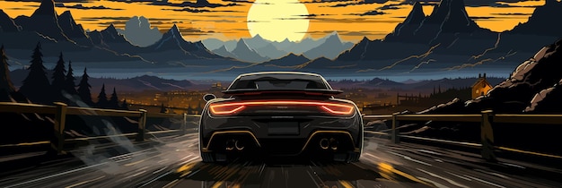 Vector illustration of Need for Speed NFS game