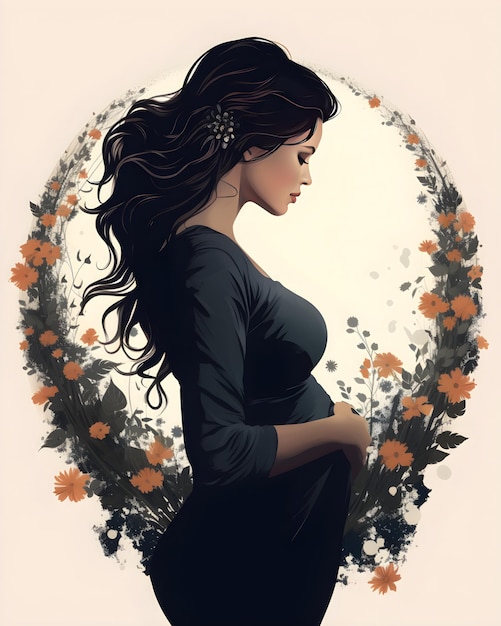 Vector Illustration for Pregnancy and infant loss awareness month