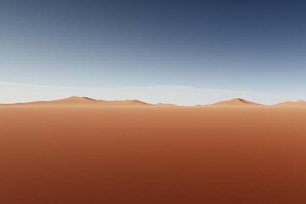 Vector illustration Sahara desert sand mountains