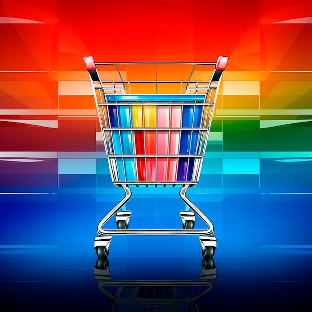 Vector illustration shopping cart