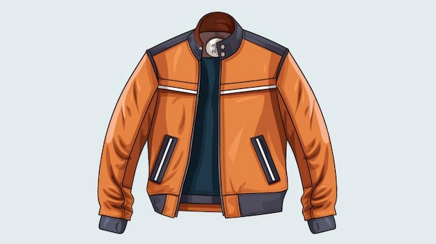 Vector Illustration Of Versatile Jacket For Modern Wall Art