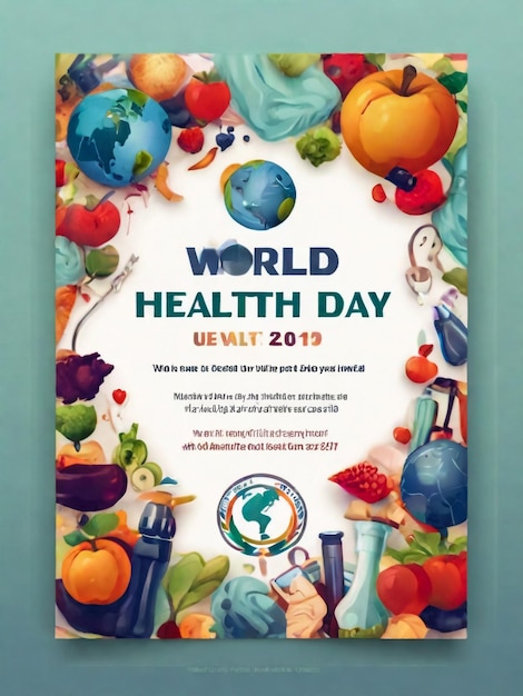 Photo vector illustration for world health day