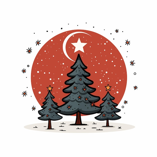 Vector image about Christmas day