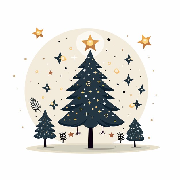 Vector image about Christmas day